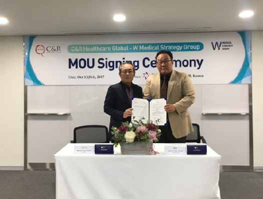 Oct.-13, 2017_C&R Healthcare Global Signed MOU With US WMSG
